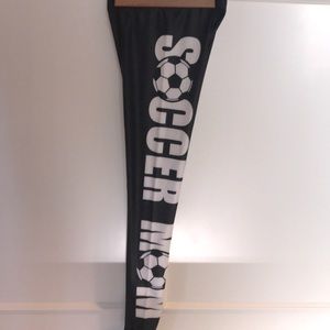 SOCCER MOM Black Stretch Pants - Small.